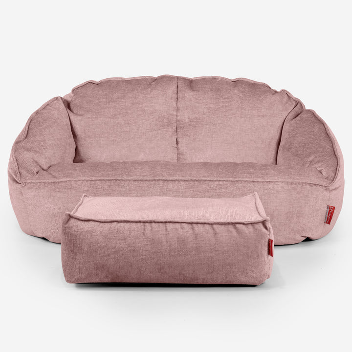 Bubble Sofa Bean Bag - Chenille Pink 02