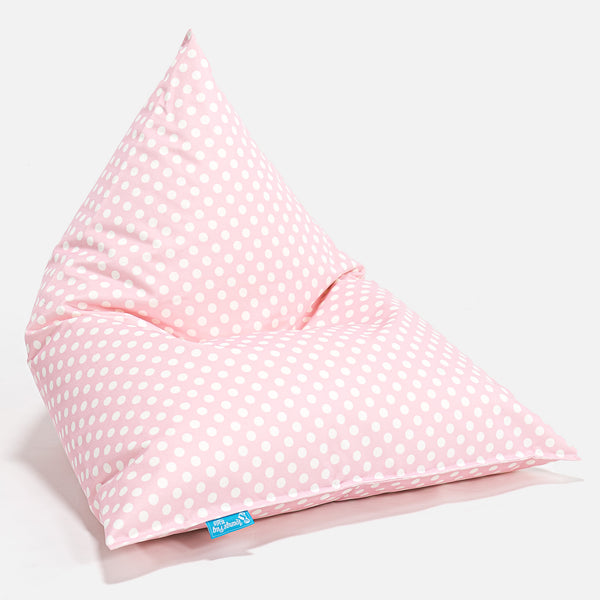 Kids Beanbag Pod 1-6 yr - Print Pink Spot Fabric Close-up Image