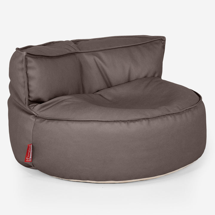 Chloe Bean Bag Sofa - Vegan Leather Chocolate 01