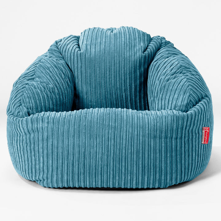 Bubble Bean Bag Chair - Cord Aegean Blue 01