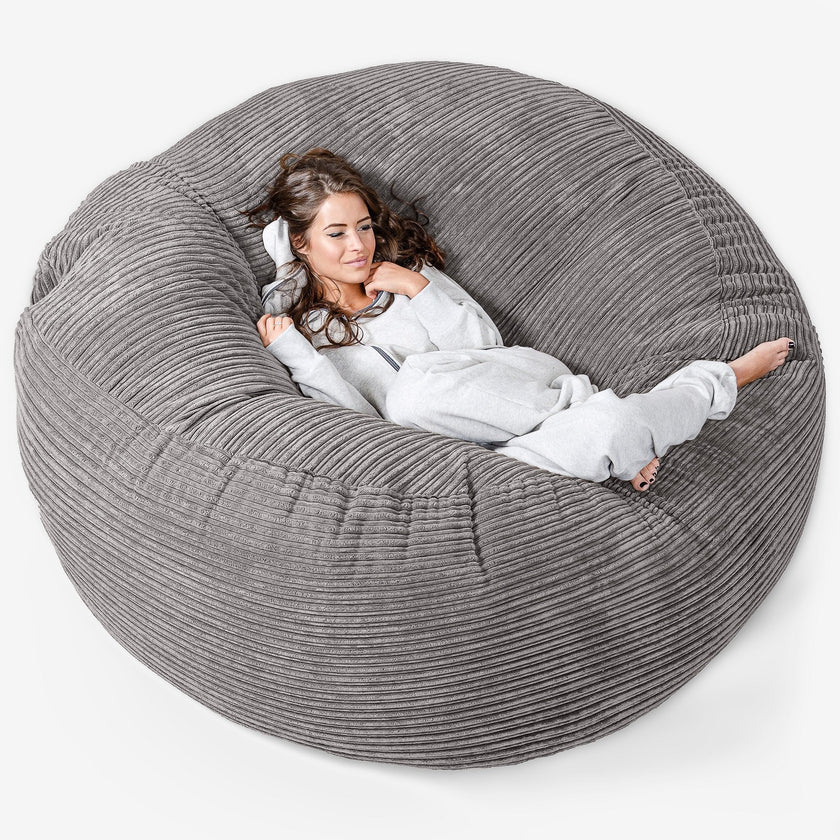 me Sponge Bed Bean Bag Chair Cover Slipcover Bedroom Balcony Large Couch  Round Soft ffy Cover No Fillings Only Cover : Amazon.in: Home & Kitchen
