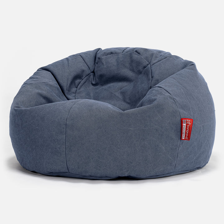 Classic Bean Bag Chair - Canvas Navy 01