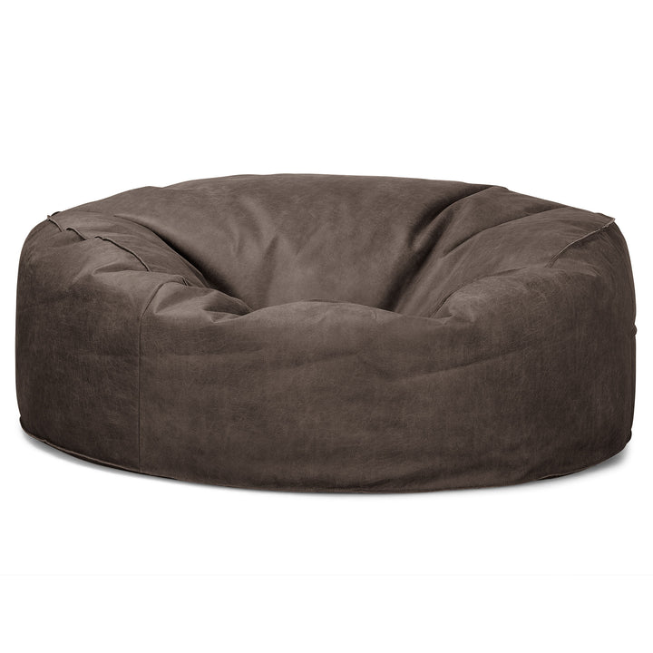 Mammoth Bean Bag Sofa - Distressed Leather Natural Slate 04