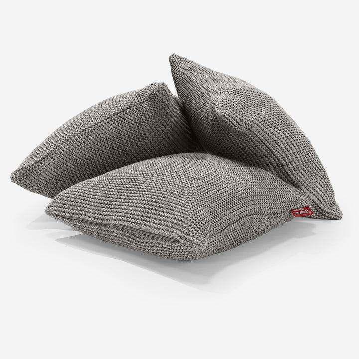 Decorative Cushion 47 x 47cm - 100% Cotton Ellos Graphite Grey