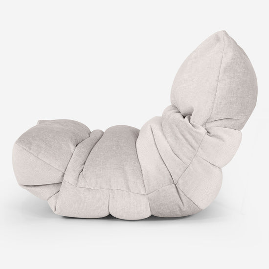 Eva Lounger Bean Bag - Chenille Cream 02