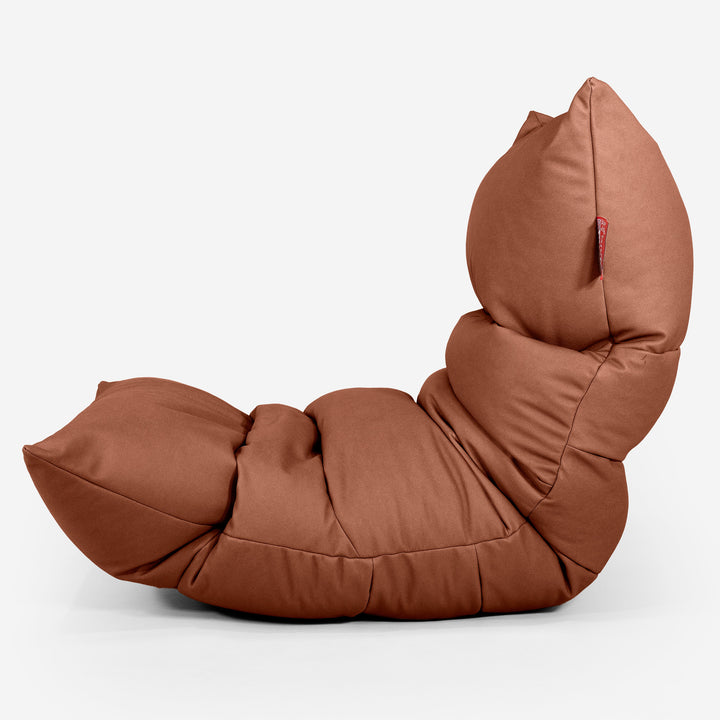 Eva Lounger Bean Bag - Vegan Leather Chestnut 02