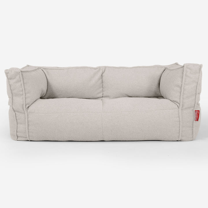 The 2 Seater Albert Sofa Bean Bag - Boucle Ivory 01