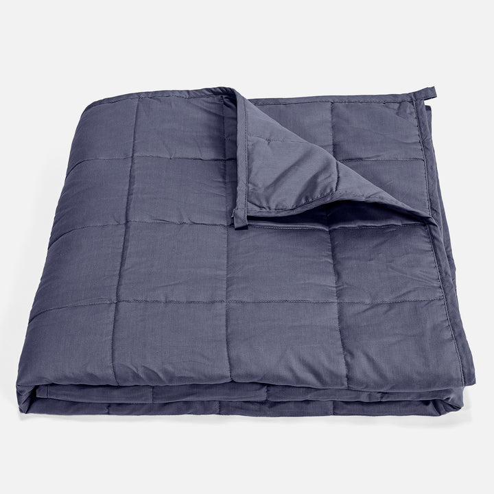 Weighted Blanket for Adults - Cotton Dark Blue 01