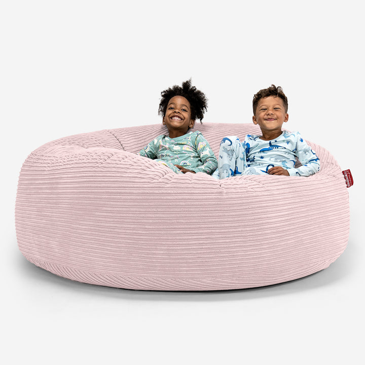 Huge Family Sized Kids' Bean Bag 2-14 yr - Cord Blush Pink 01