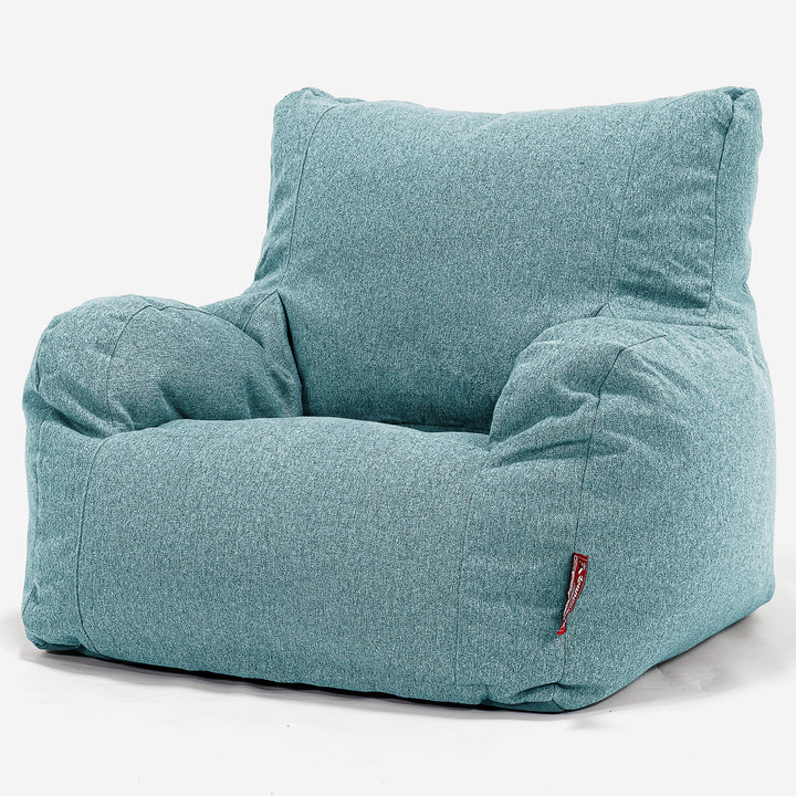 Bean Bag Armchair - Interalli Wool Aqua 01