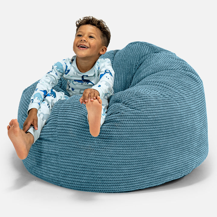 Kids' Giant Snuggle Bean Bag 3-8 yr - Pom Pom Aegean 01