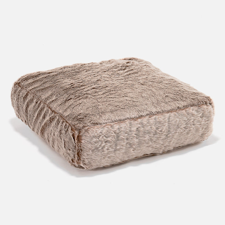 Faux fur floor cushion best sale