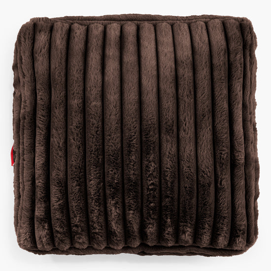 Large Floor Cushion - Ultra Plush Cord Sable 02