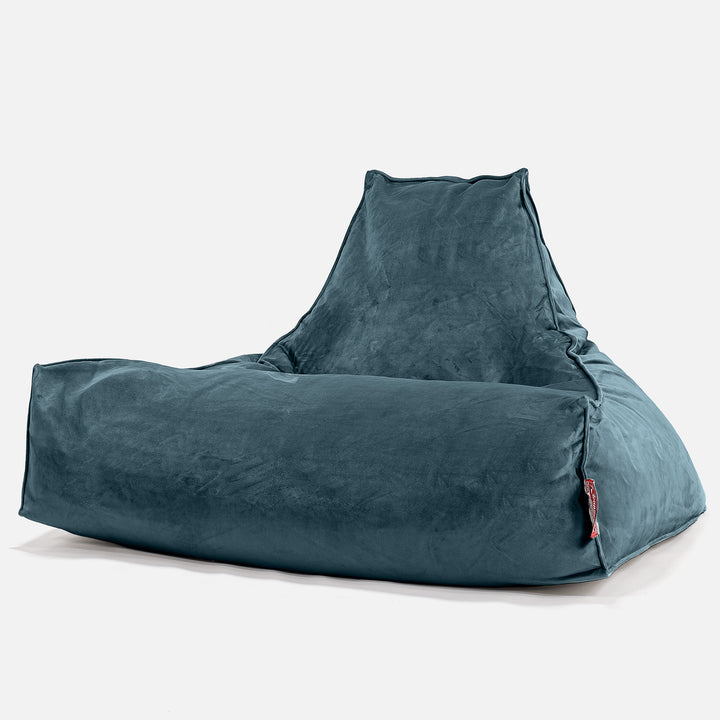 Lounger Beanbag - Velvet Teal 01