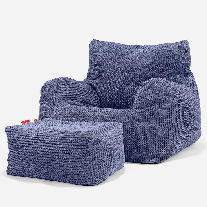 Bean Bag Armchair - Pom Pom Purple 02