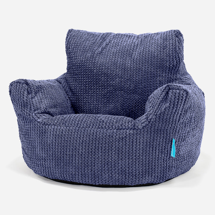 Kids Armchair Bean Bag for Toddlers 1-3 yr - Pom Pom Purple 01