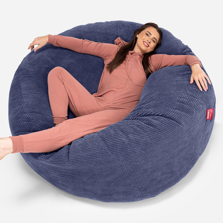 Mega Mammoth Bean Bag Sofa - Pom Pom Purple 01