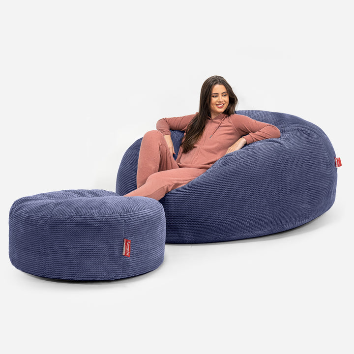 Mega Mammoth Bean Bag Sofa - Pom Pom Purple 02