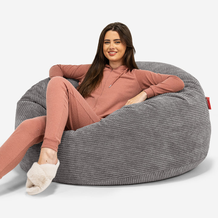 Mammoth Bean Bag Sofa - Pom Pom Charcoal Grey 01