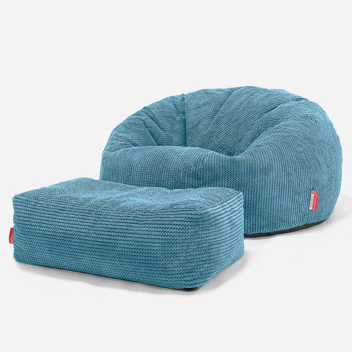 Classic Sofa Bean Bag - Pom Pom Aegean Blue 02