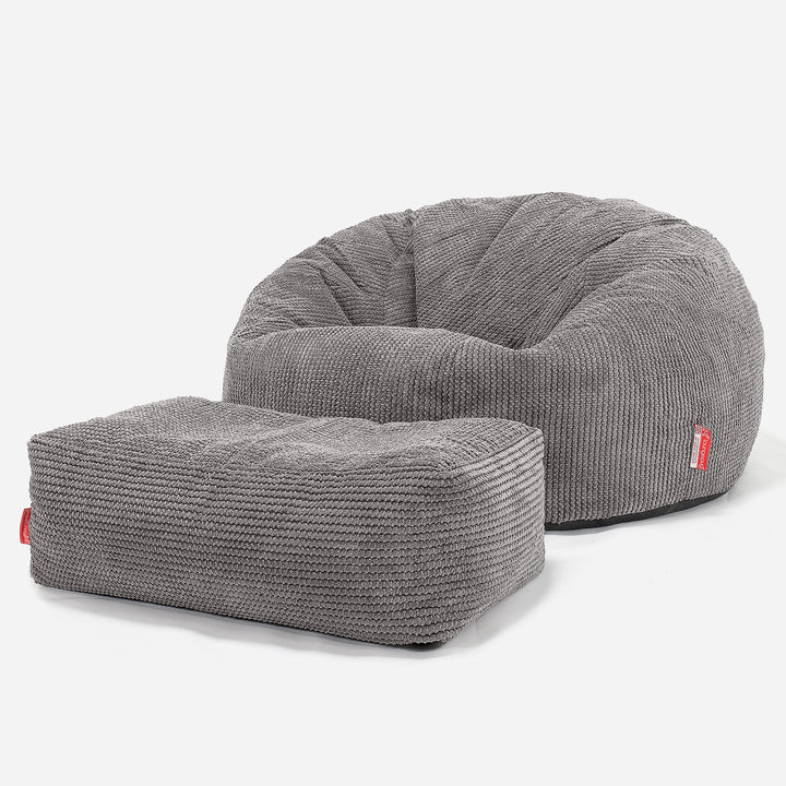 Classic Sofa Bean Bag - Pom Pom Charcoal Grey 02