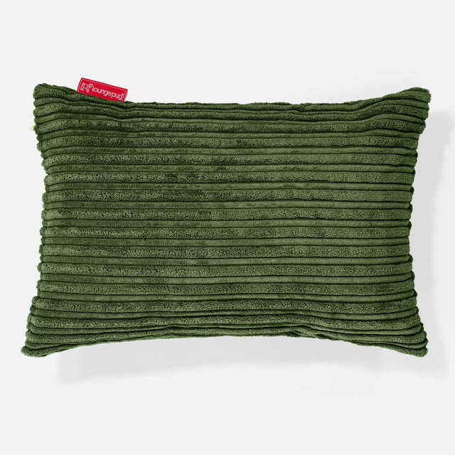 Rectangular Scatter Cushion Cover 35 x 50cm - Cord Forest Green 01