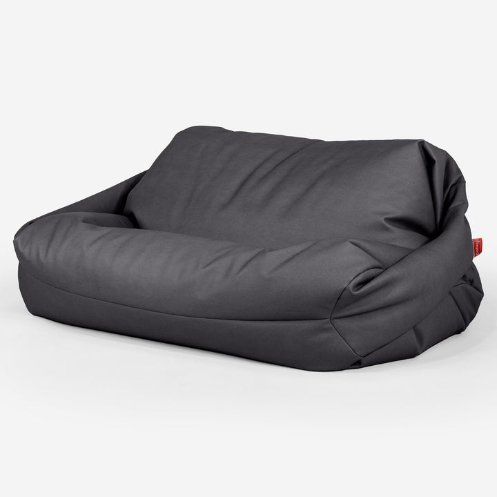 Sabine Bean Bag Sofa - Vegan Leather Black 01