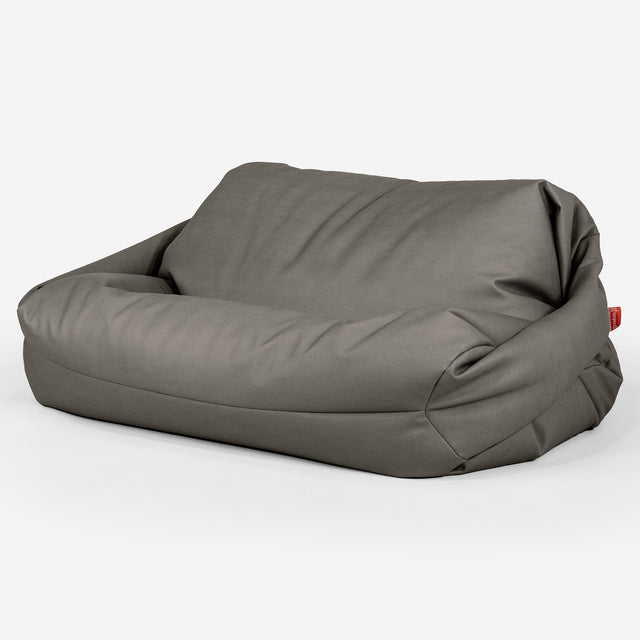 Sabine Bean Bag Sofa - Vegan Leather Grey 01