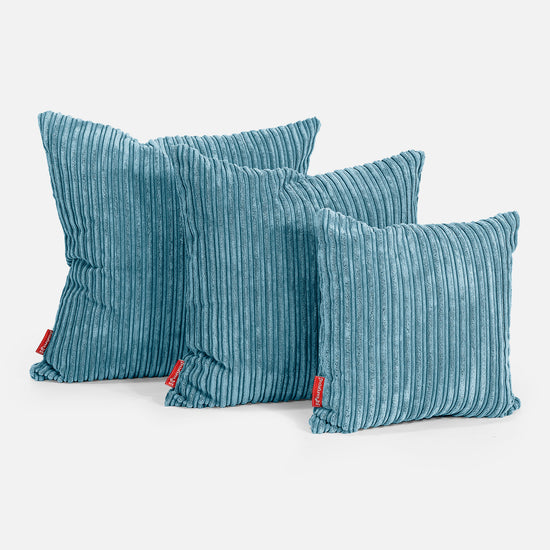 Scatter Cushion 47 x 47cm - Cord Aegean Blue