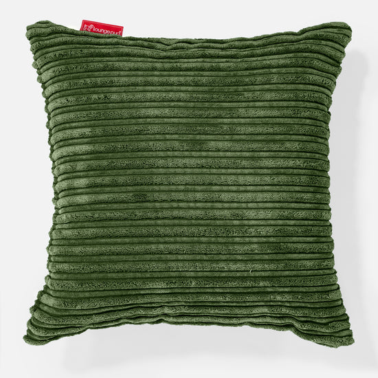 Scatter Cushion 47 x 47cm - Cord Forest Green 01