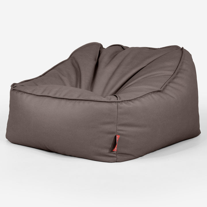 Sloucher Bean Bag Chair - Vegan Leather Chocolate 03