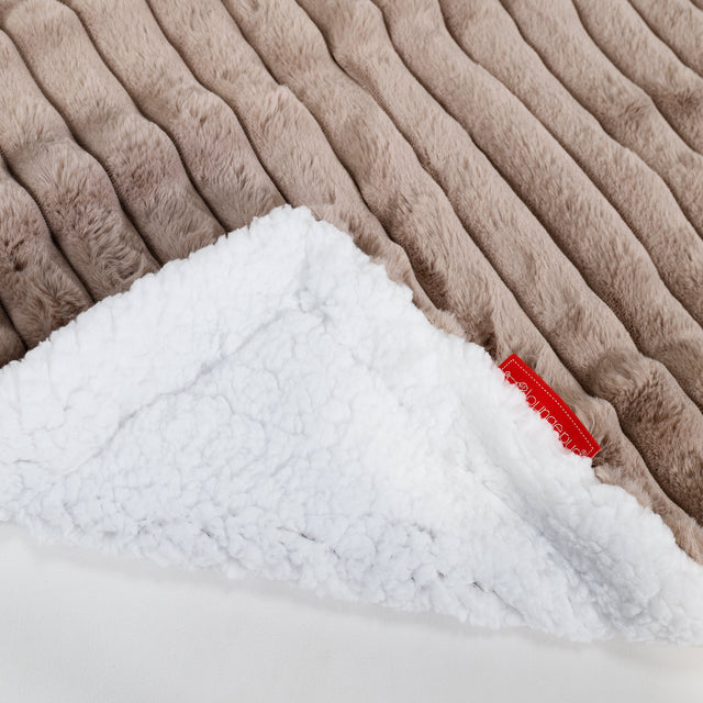 Sherpa Throw / Blanket - Ultra Plush Cord Minky 02