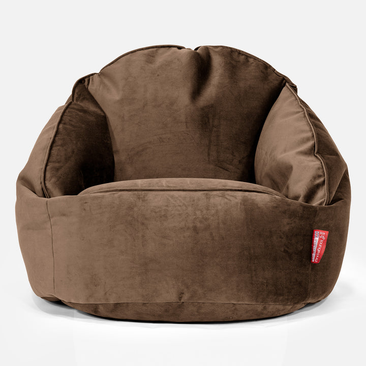 Bubble Bean Bag Chair - Velvet Espresso 01