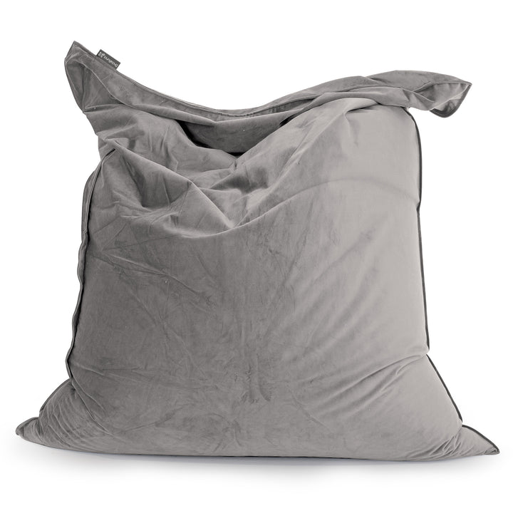 XL Pillow Beanbag - Velvet Silver 01