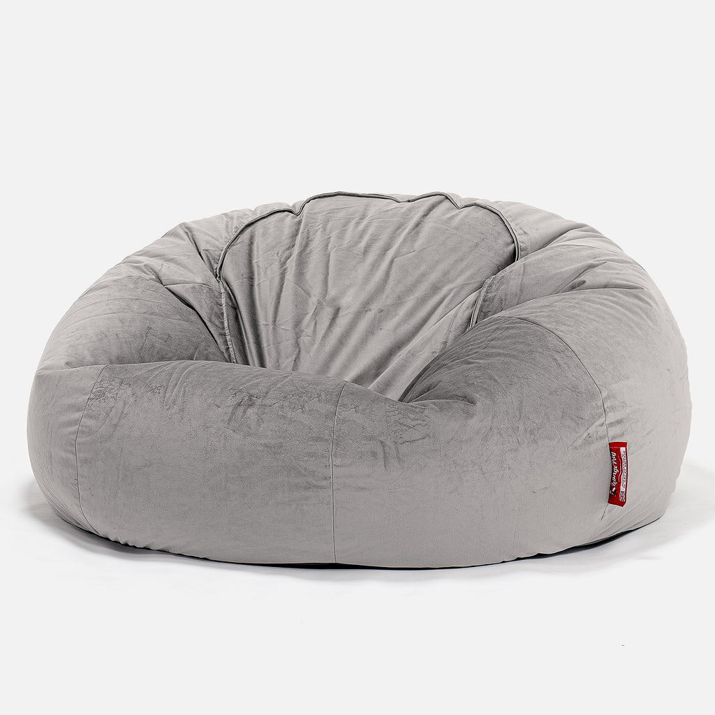 Silver bean bag chair hot sale