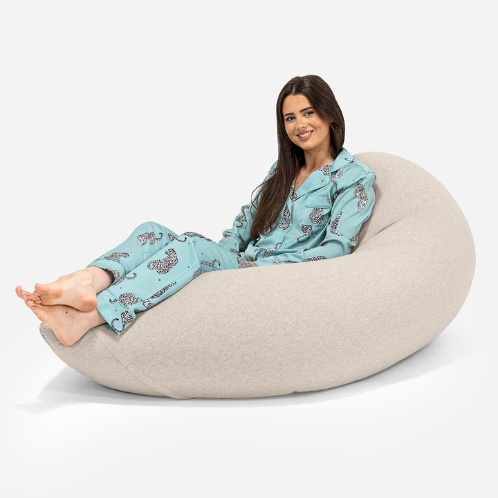 Grande XL Bean Bag - Stretchy Cotton Mink 02