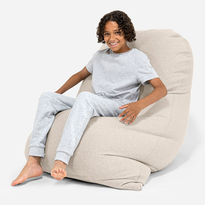 Grande XL Bean Bag - Stretchy Cotton Mink 03