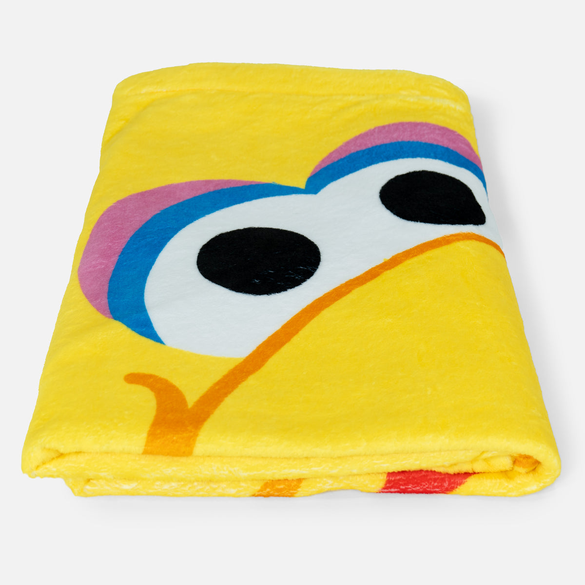 Sesame Street Big Bird Character Yellow Fleece Throw Blanket 100 X 140 ...