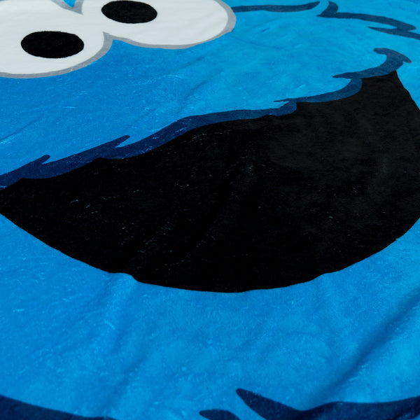 Josephine Bean Bag Armchair - Cookie Monster Fabric Close-up Image